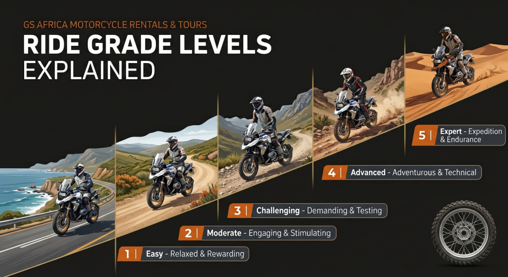 GS Africa Ride Grade Levels